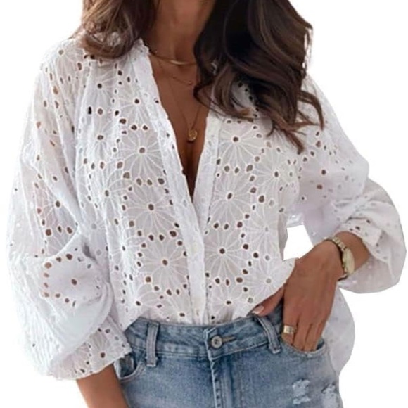 Eyelet Blouse - Picture 3 of 6